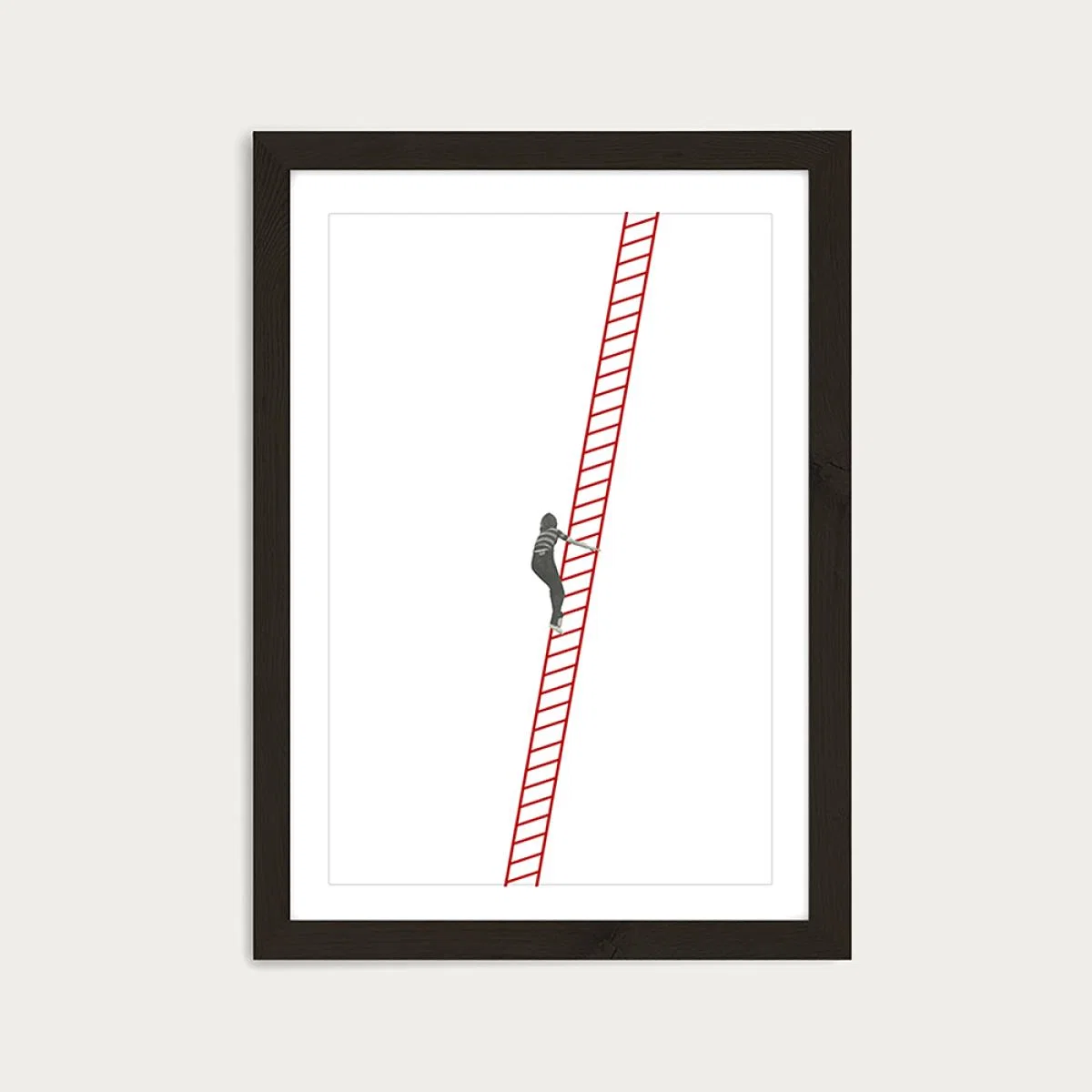Going Up Art Print Black Frame – image 1