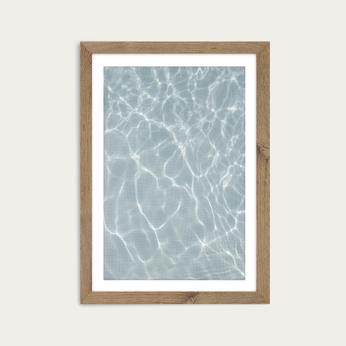 Endless Summer – Water Art Print Oak Frame – image 1
