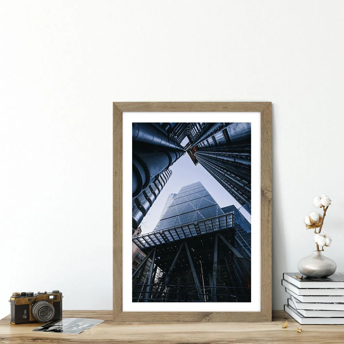 Cheese Grater Art Print Oak Frame – image 5