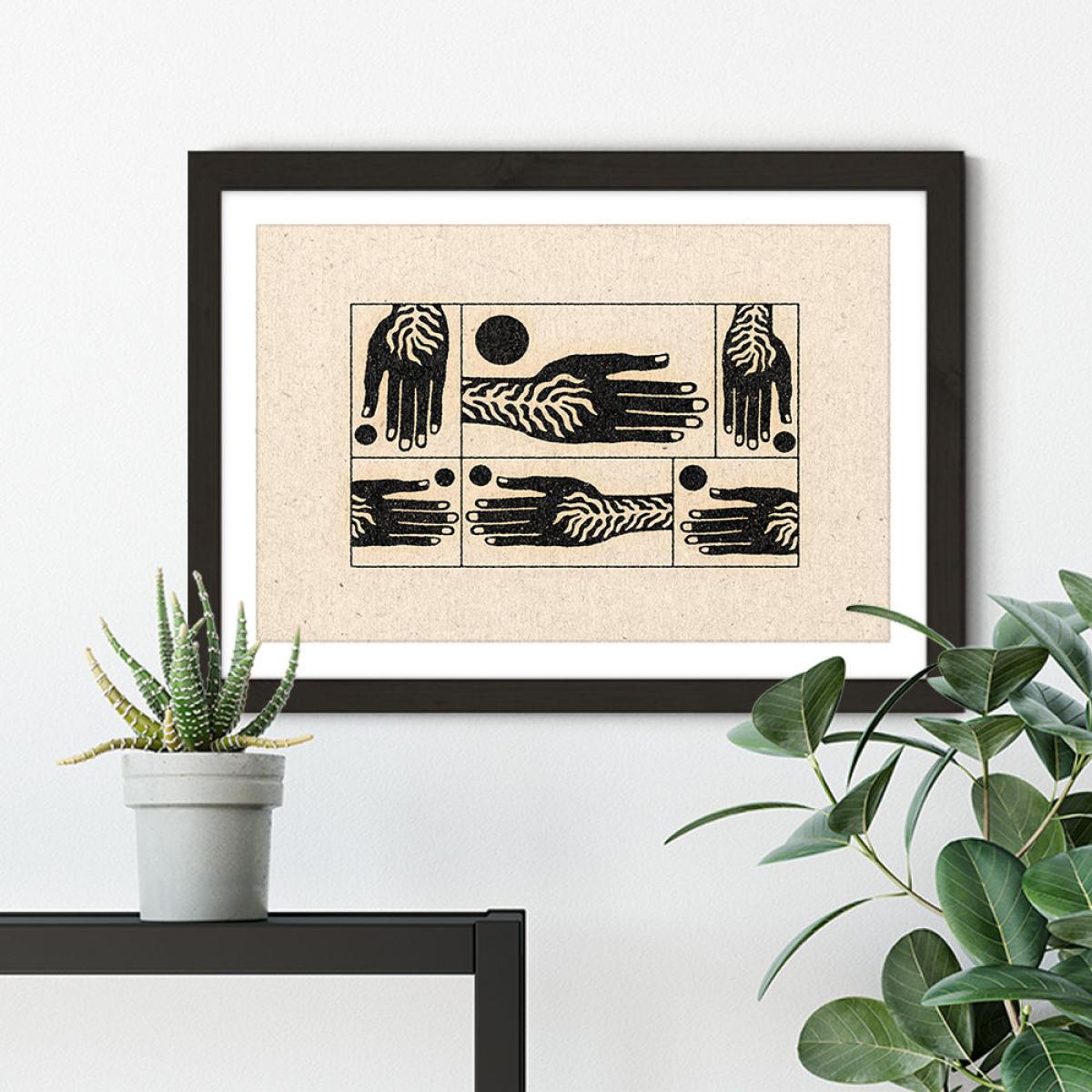 Handshakes Art Print Black Frame – image 6