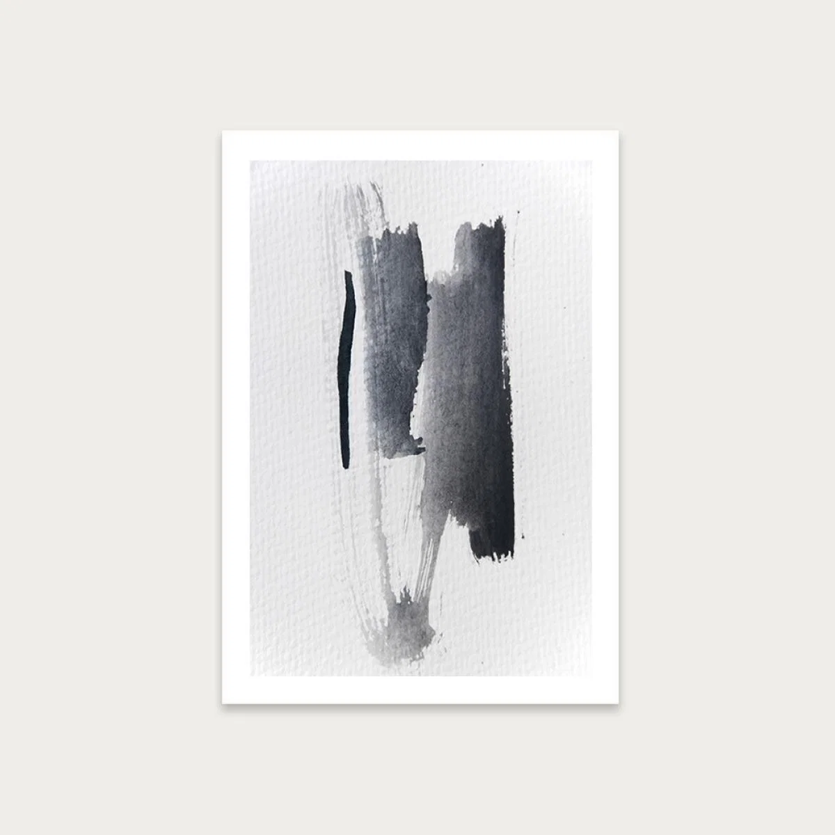 Aquarelle Meets Pencil – Strokes Art Print Unframed