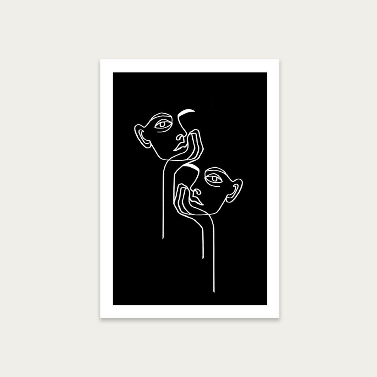 Boredom BW Art Print Unframed