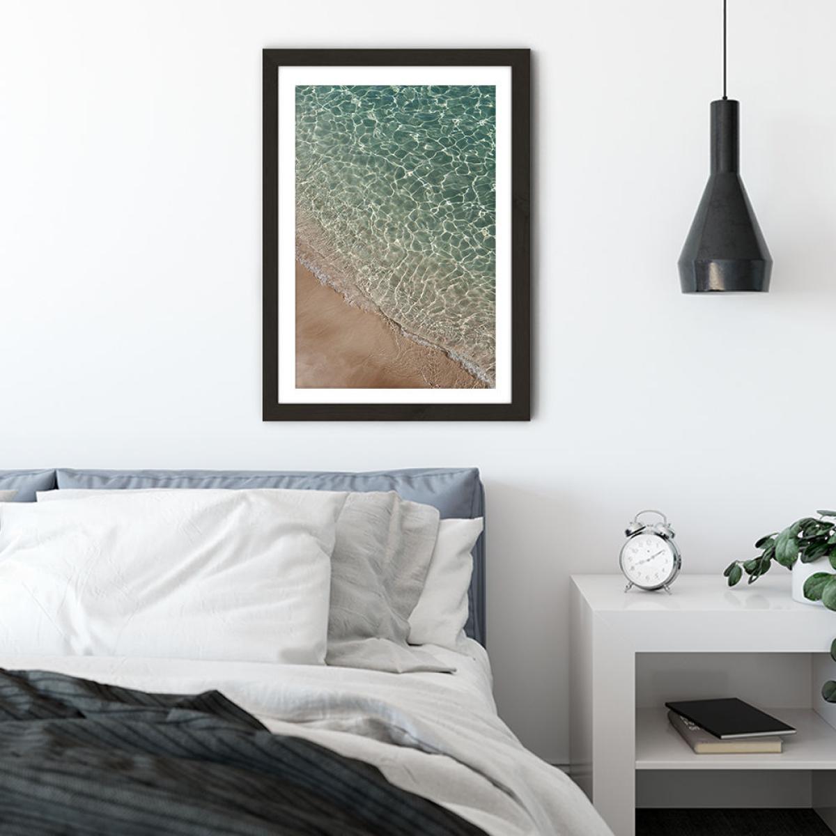 Where Sand and Water Meet Art Print Black Frame – image 4