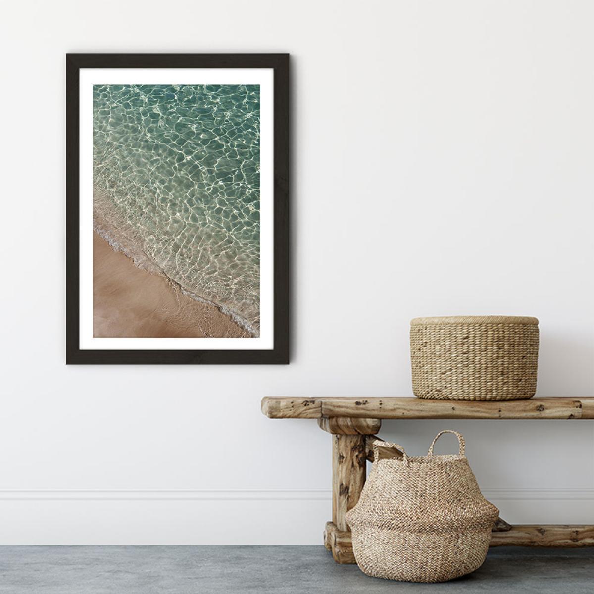 Where Sand and Water Meet Art Print Black Frame – image 6
