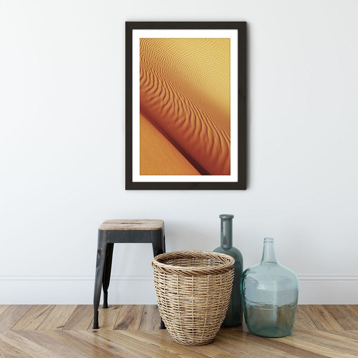 Desert Shapes Art Print Black Frame – image 2