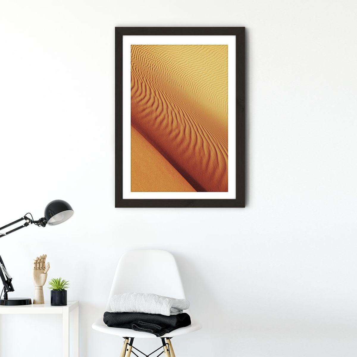 Desert Shapes Art Print Black Frame – image 3