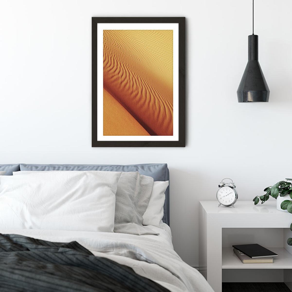 Desert Shapes Art Print Black Frame – image 4