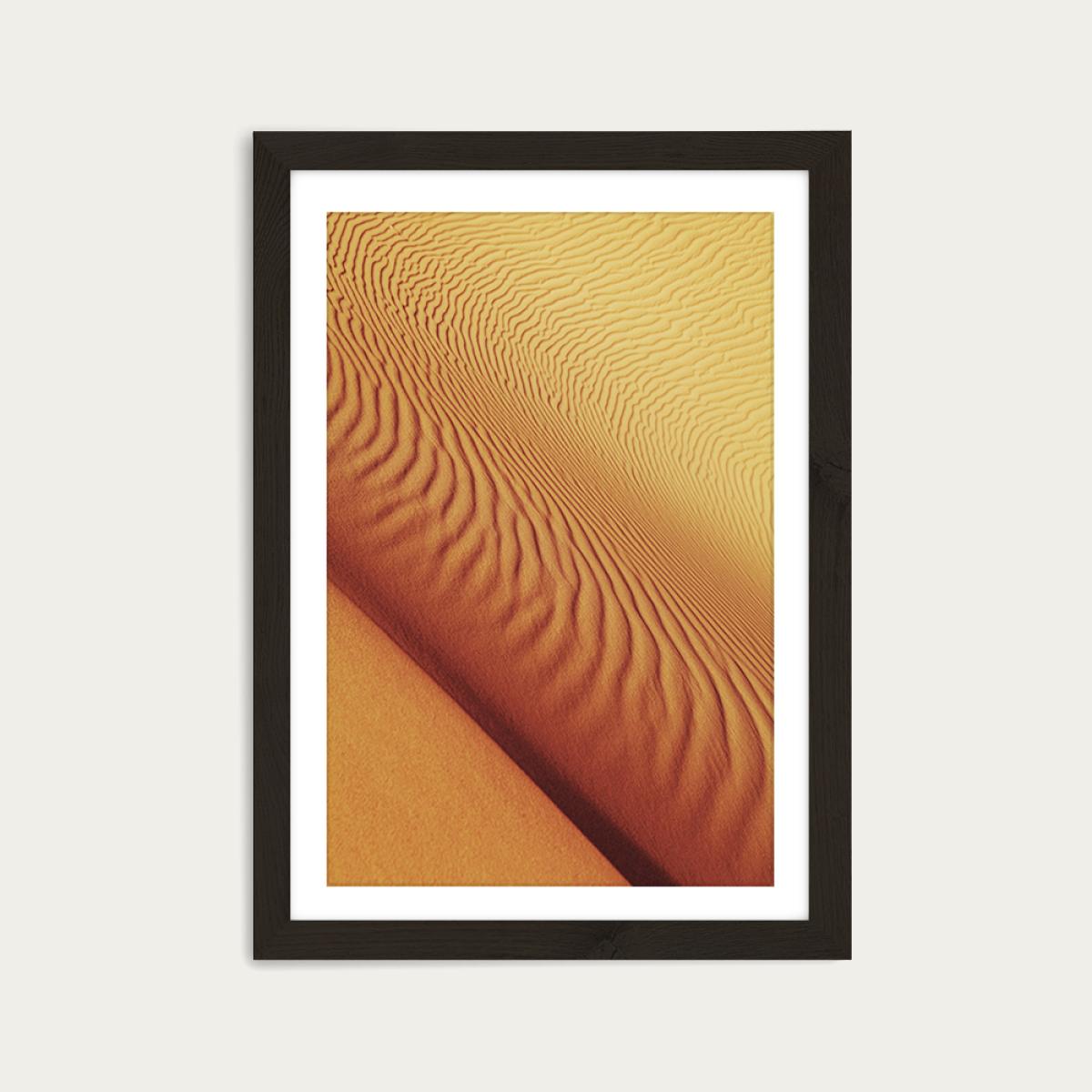 Desert Shapes Art Print Black Frame – image 1