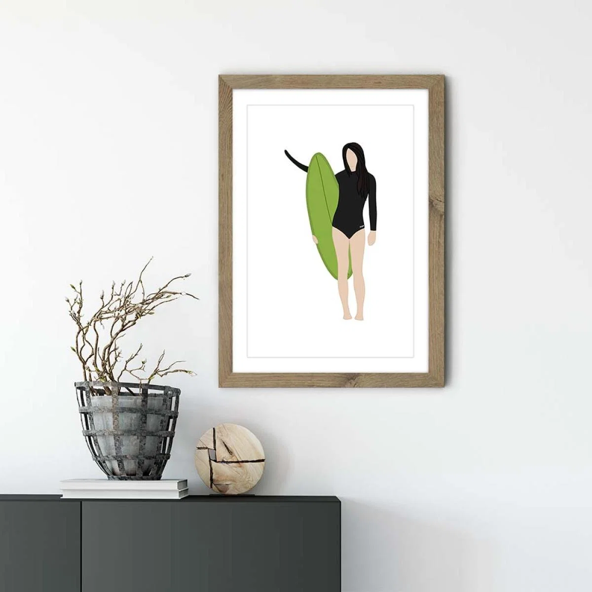 Leila Art Print Oak Frame – image 2
