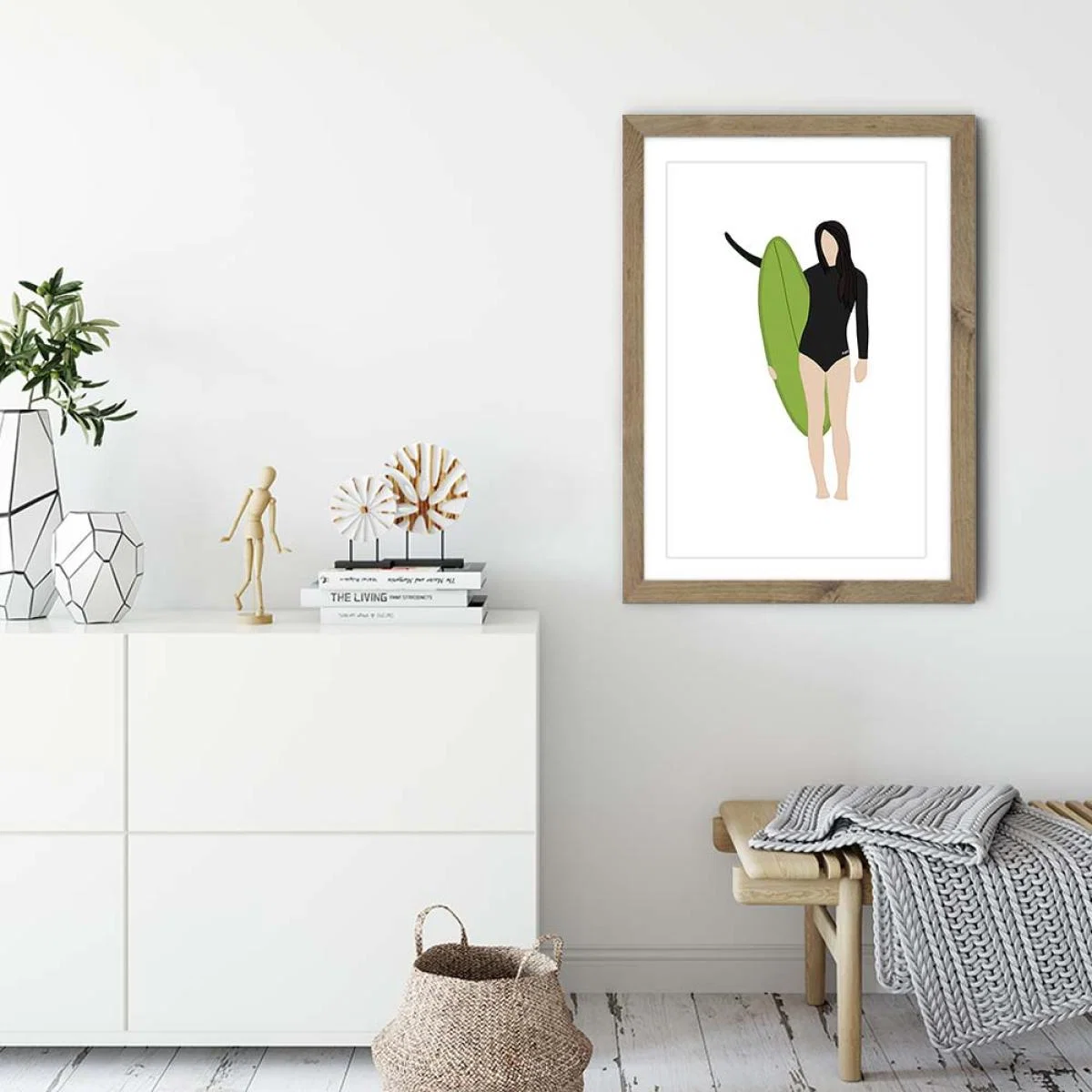 Leila Art Print Oak Frame – image 3
