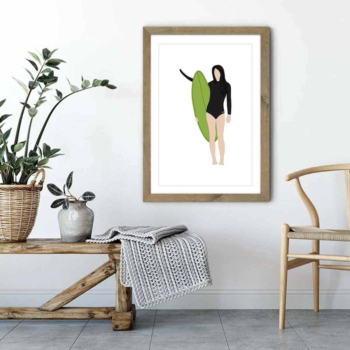 Leila Art Print Oak Frame – image 4