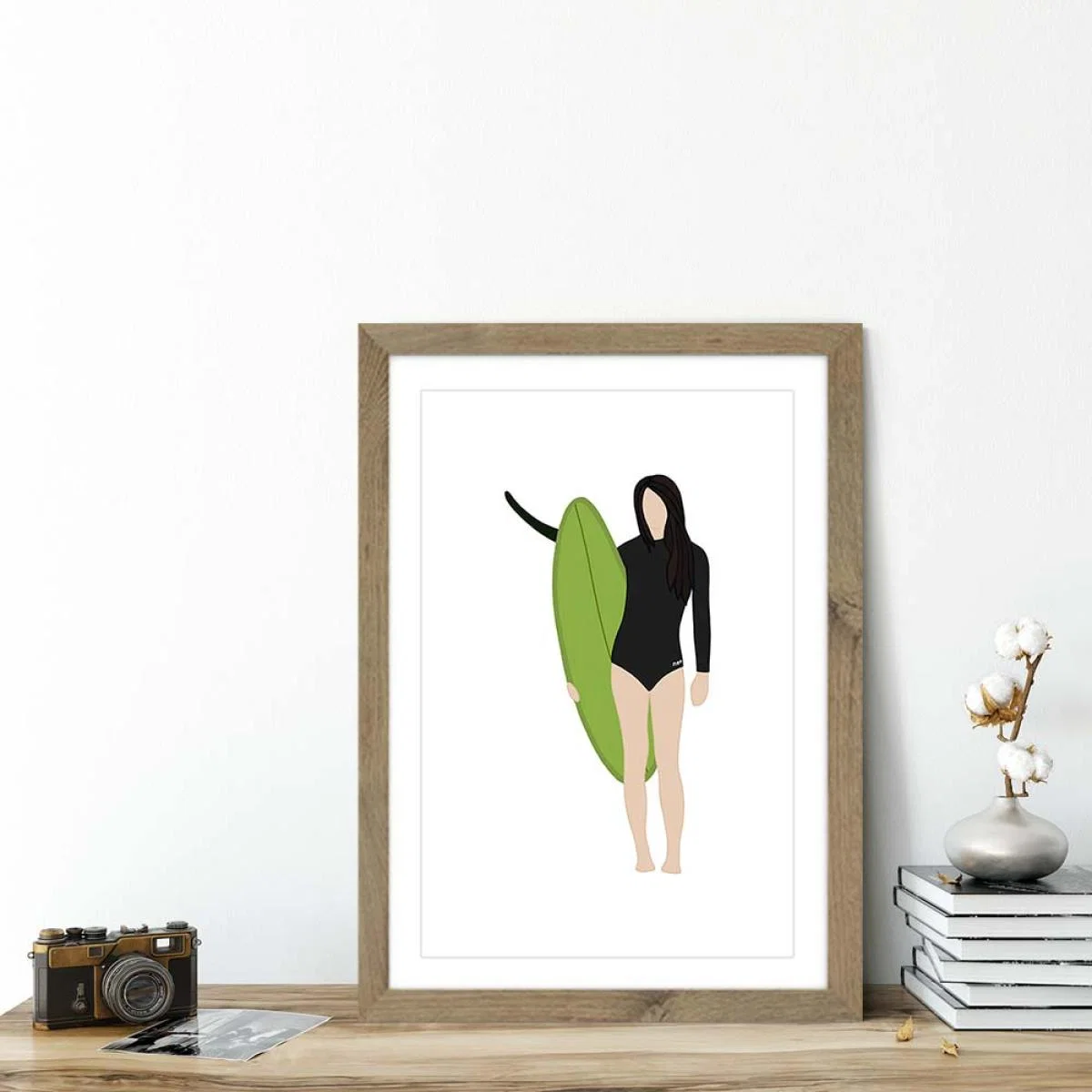 Leila Art Print Oak Frame – image 5