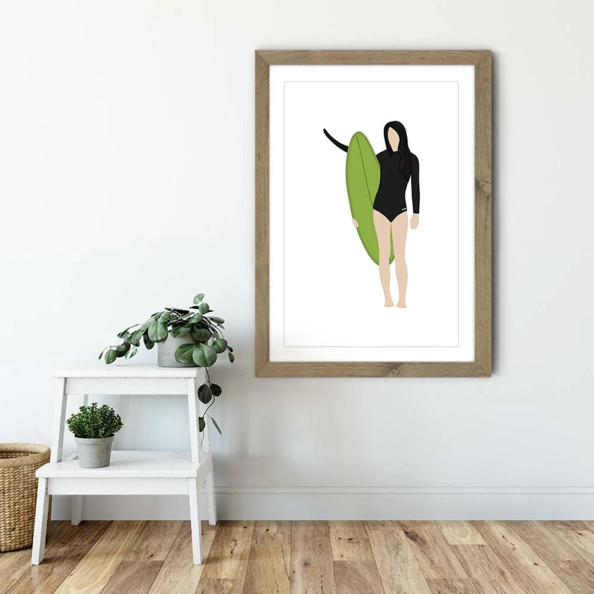 Leila Art Print Oak Frame – image 6