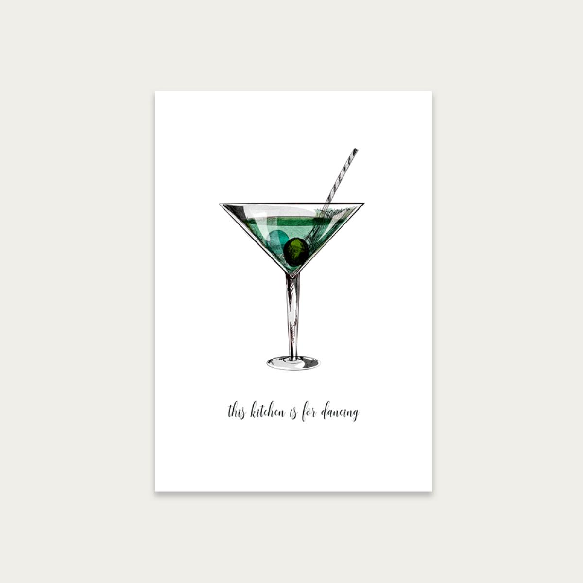 Kitchen For Dancing Art Print Unframed