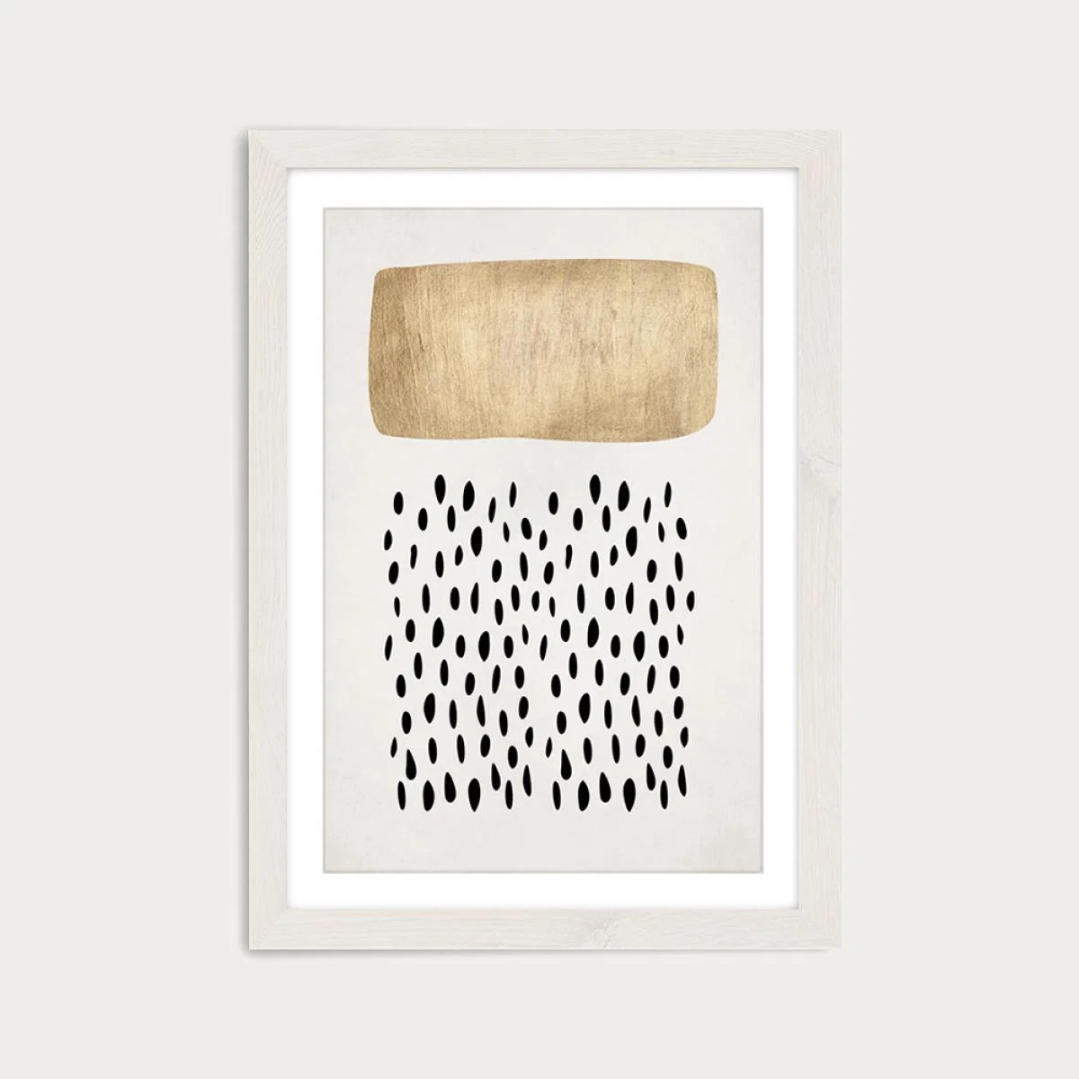 Abstract Cloud Art Print White Frame – image 1