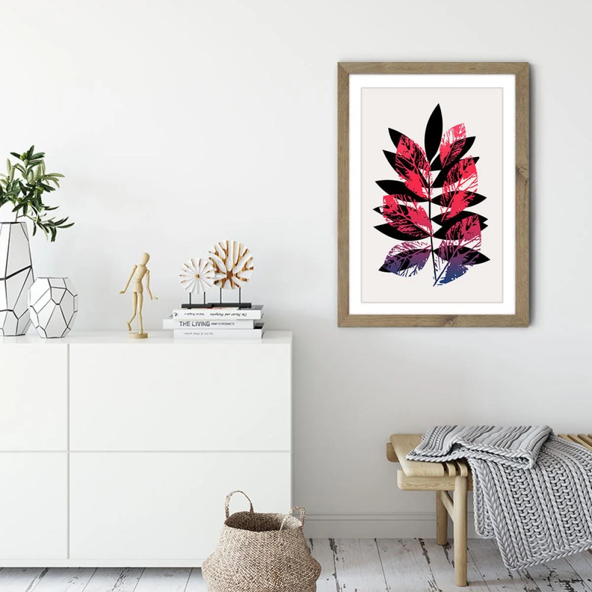 Planta Magica Art Print Oak Frame – image 3