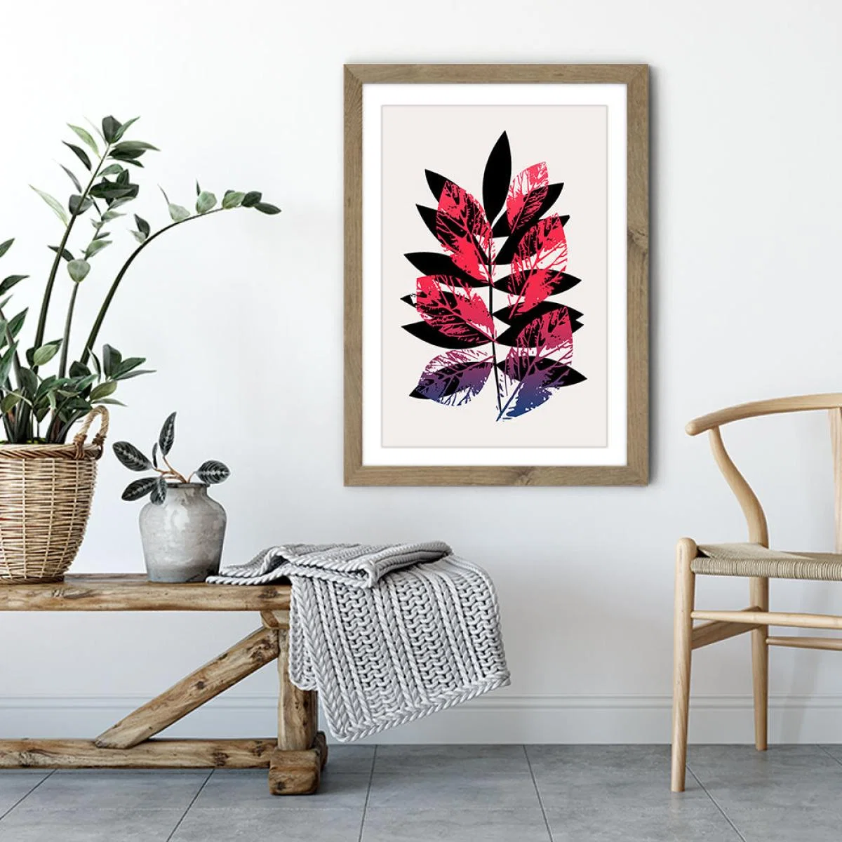 Planta Magica Art Print Oak Frame – image 4