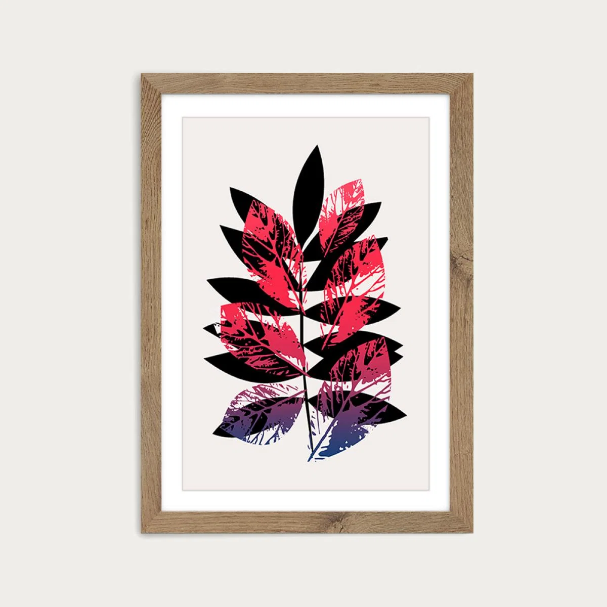 Planta Magica Art Print Oak Frame – image 1