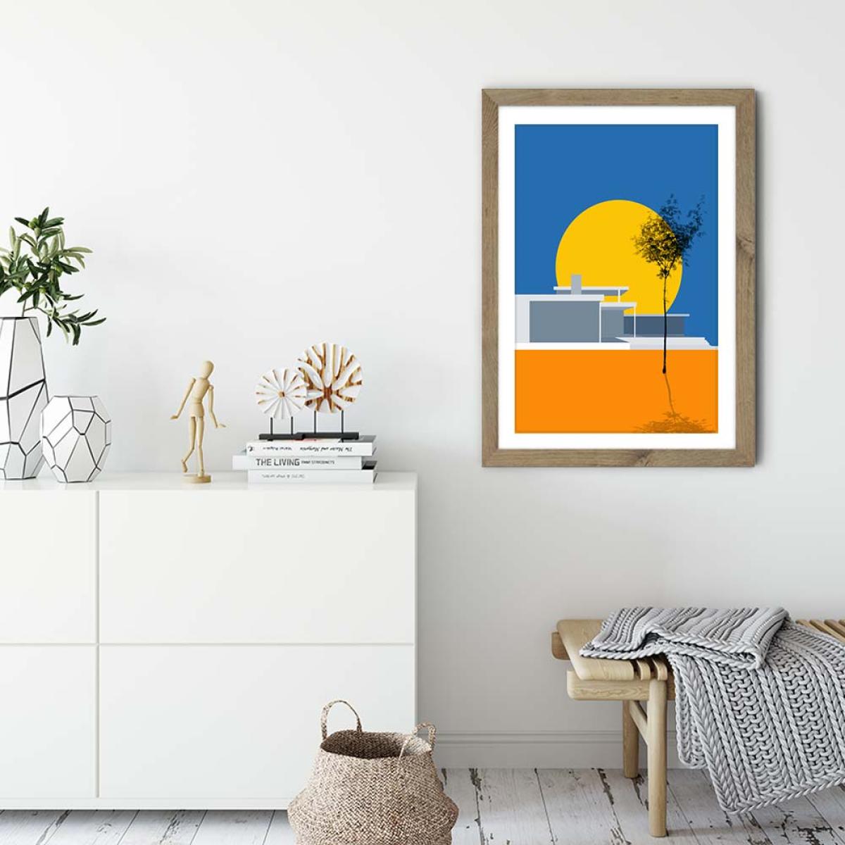 Minimal House No.3 Art Print Oak – image 2