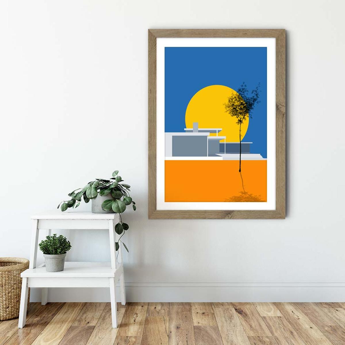 Minimal House No.3 Art Print Oak – image 6