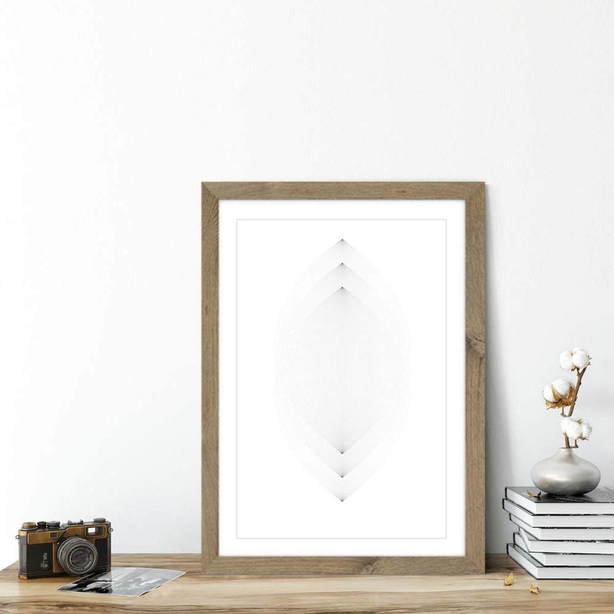 Oak Frame Leaves Art Print – image 5