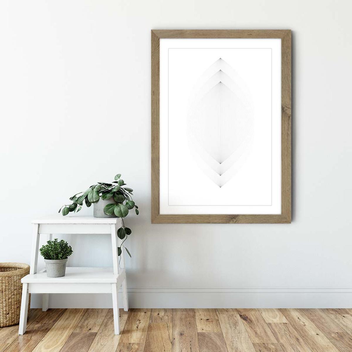 Oak Frame Leaves Art Print – image 6