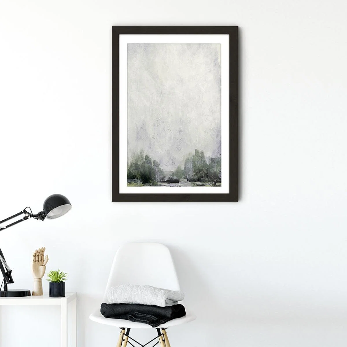 Forest Edge Art Print Black Frame – image 2