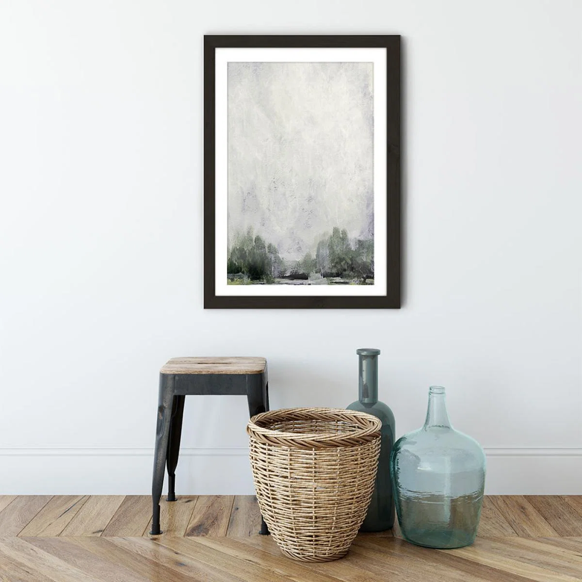 Forest Edge Art Print Black Frame – image 3