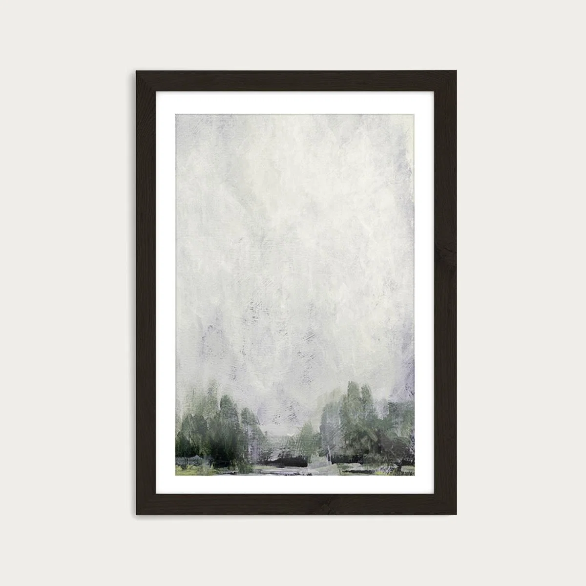 Forest Edge Art Print Black Frame – image 1