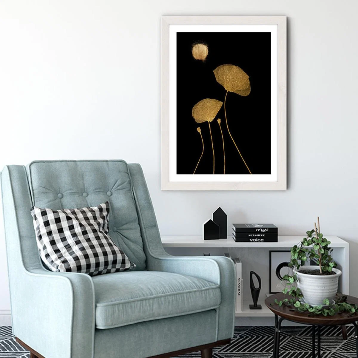 Moonshine Dancers Art Print White Frame – image 3