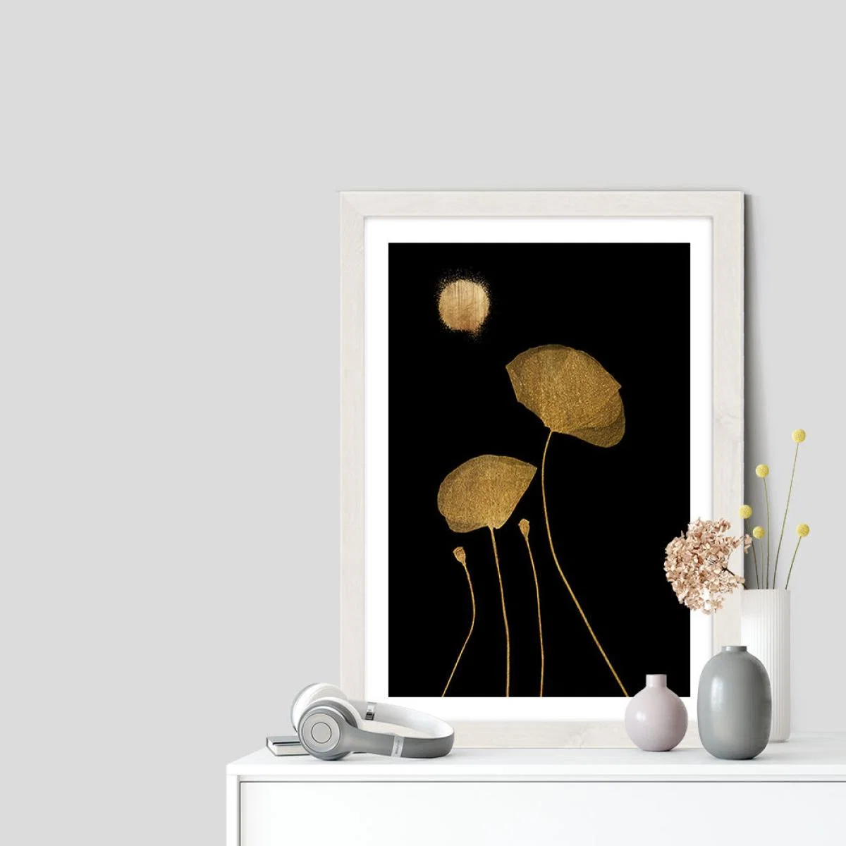 Moonshine Dancers Art Print White Frame – image 7
