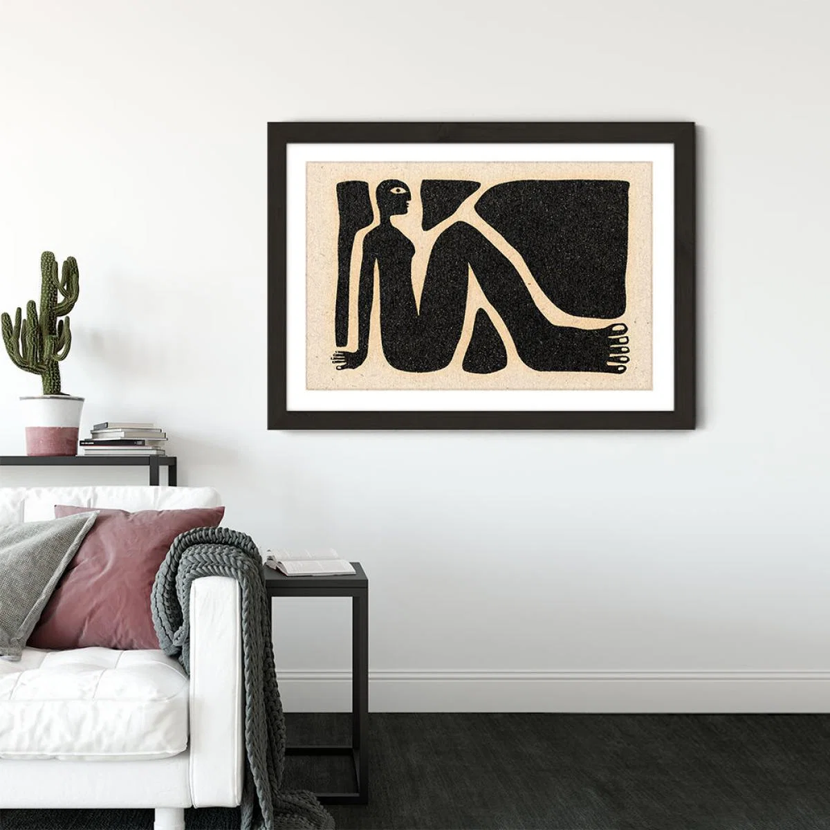 Obstacles Art Print Black Frame – image 3