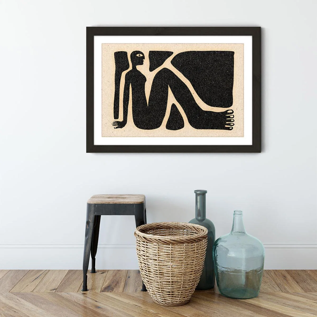 Obstacles Art Print Black Frame – image 4