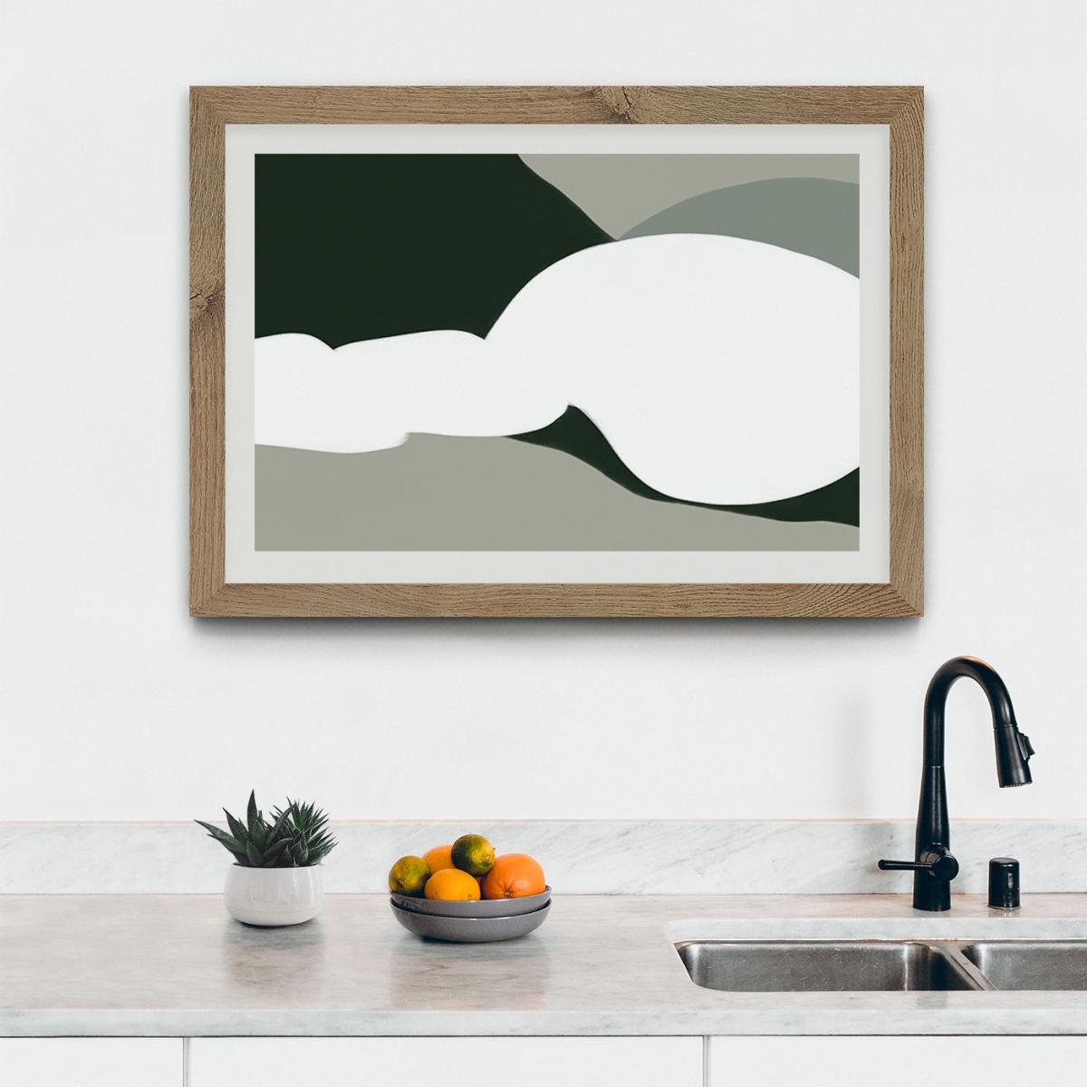 Protection from The Sun Art Print Oak Frame – image 2