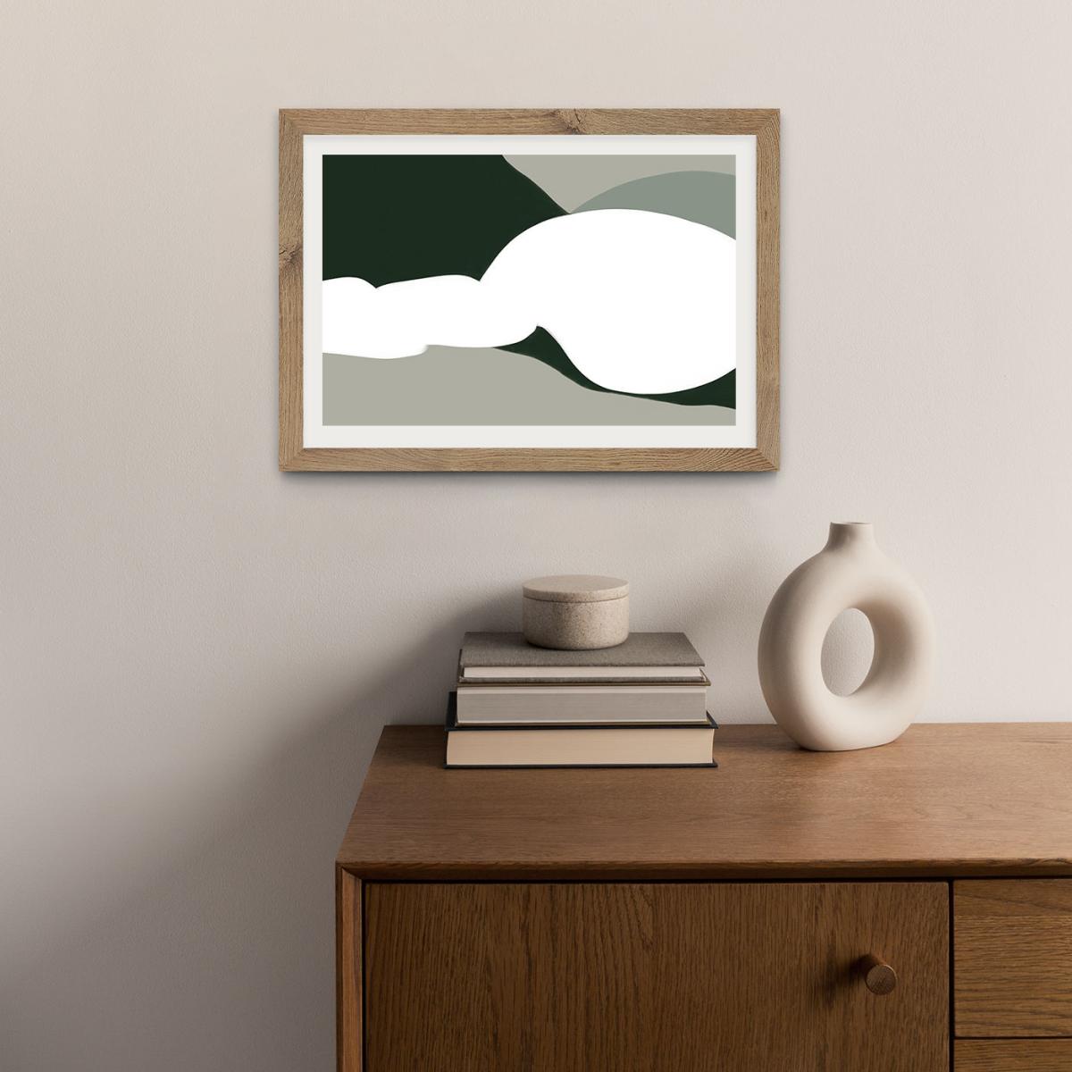 Protection from The Sun Art Print Oak Frame – image 3