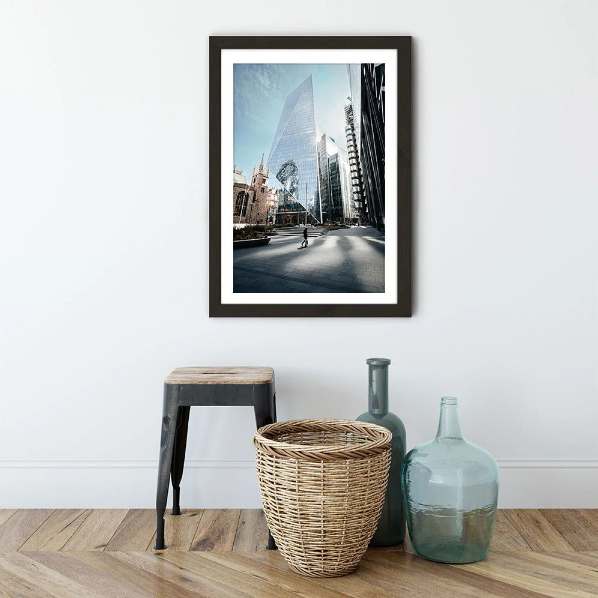 London Morning Art Print Black Frame – image 3