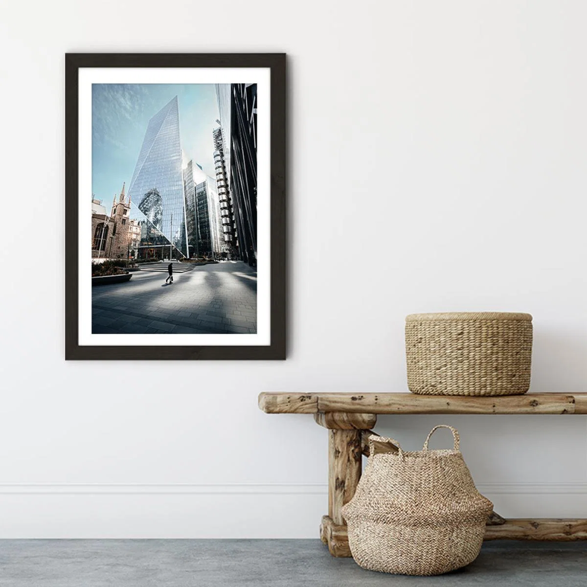 London Morning Art Print Black Frame – image 6