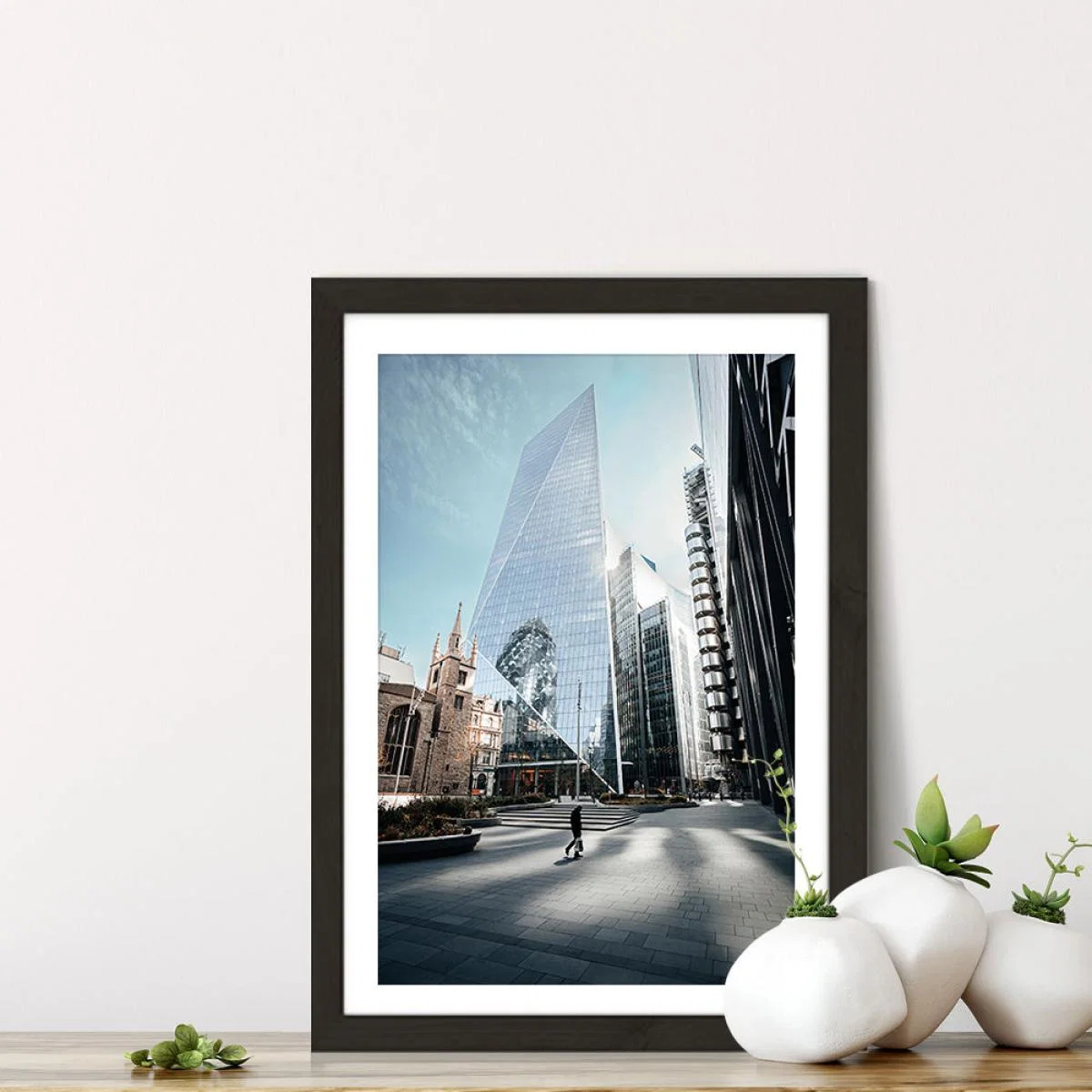 London Morning Art Print Black Frame – image 7