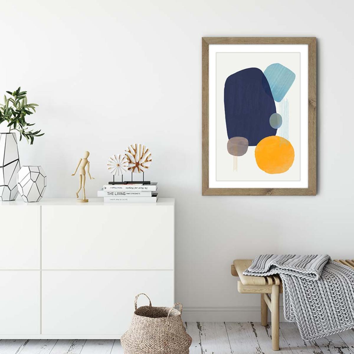 Oceana No.3 Art Print Oak Frame – image 3