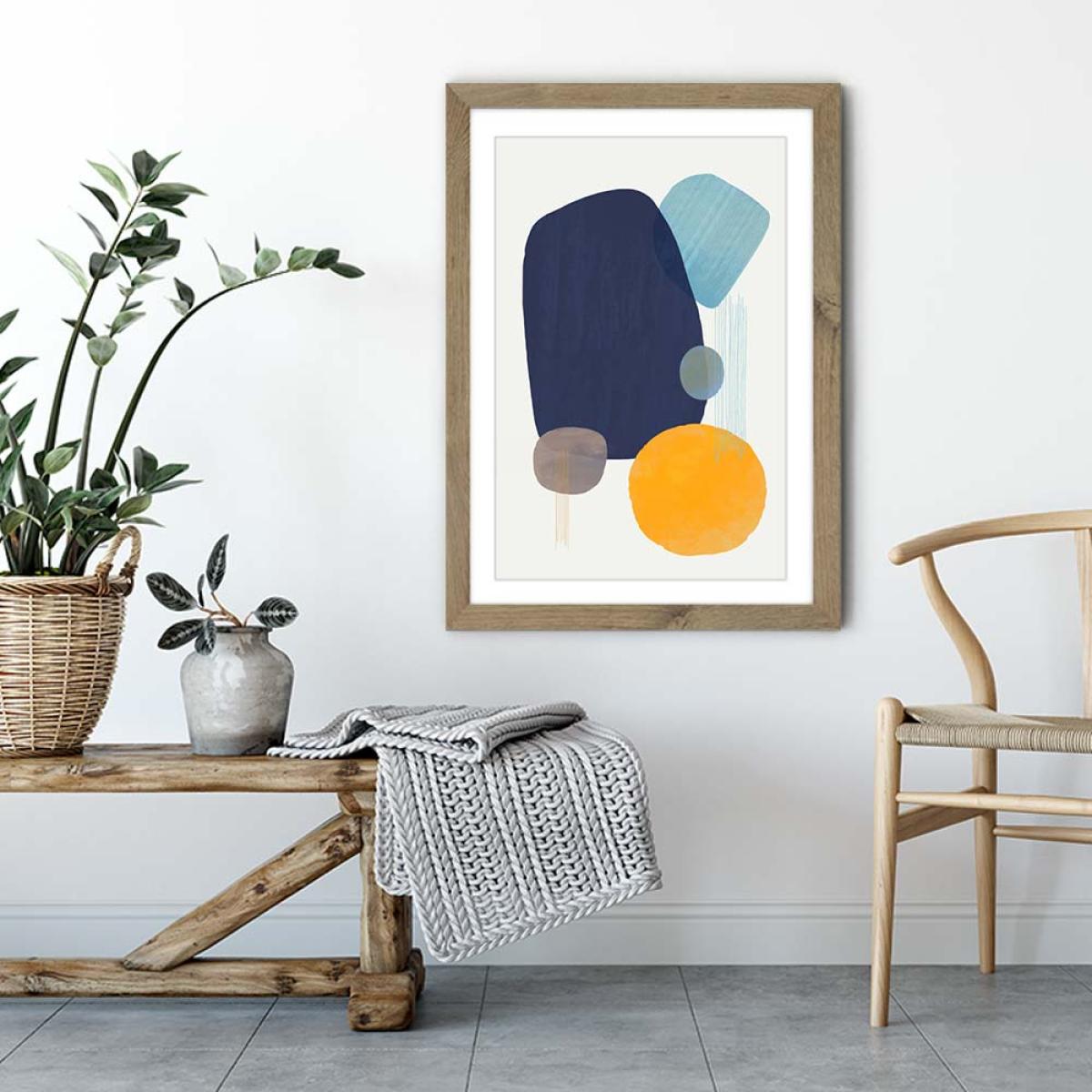 Oceana No.3 Art Print Oak Frame – image 4