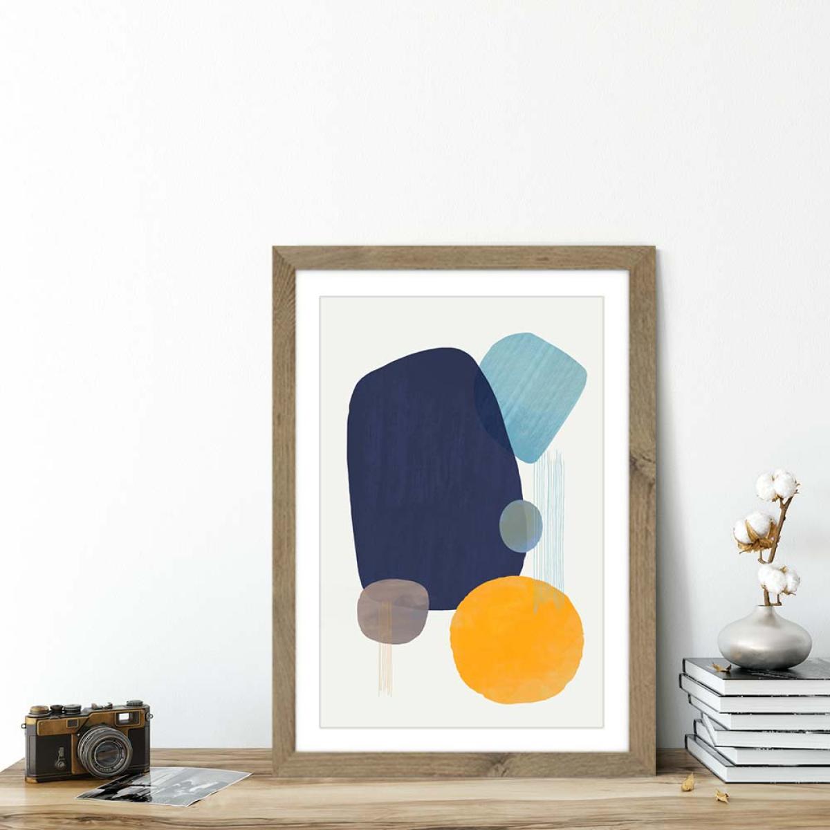 Oceana No.3 Art Print Oak Frame – image 5
