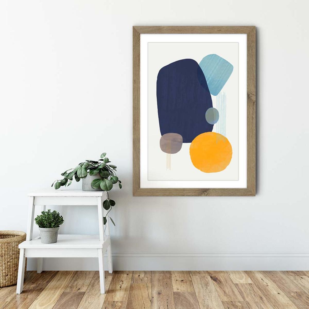Oceana No.3 Art Print Oak Frame – image 6