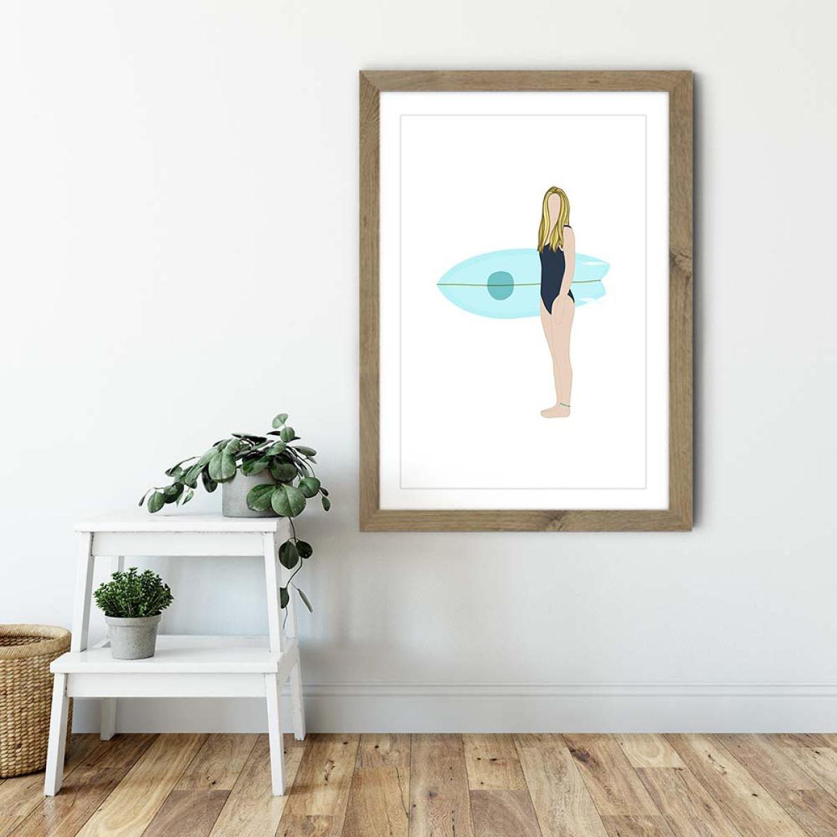 Loulou Art Print Oak Frame – image 6