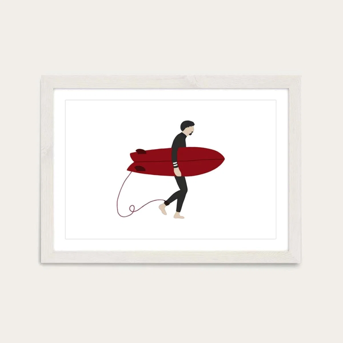 Hero Art Print White Frame – image 1