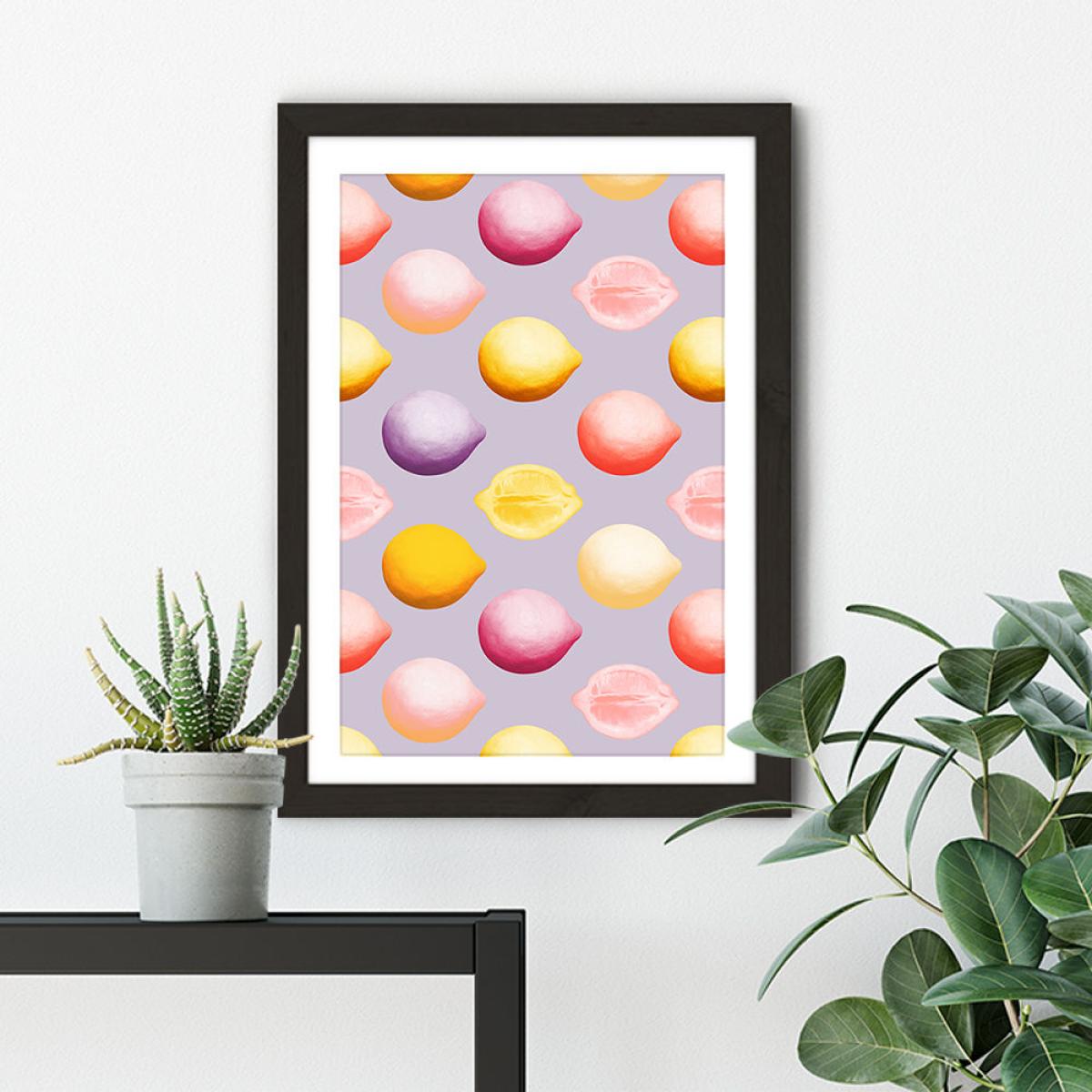Lemons Art Print Black Frame – image 4