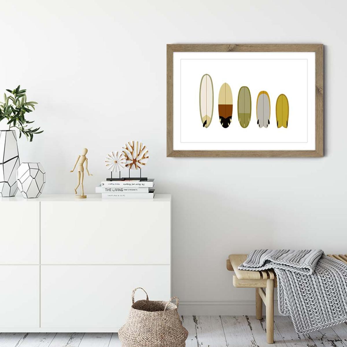Earth Quiver Art Print Oak Frame – image 5