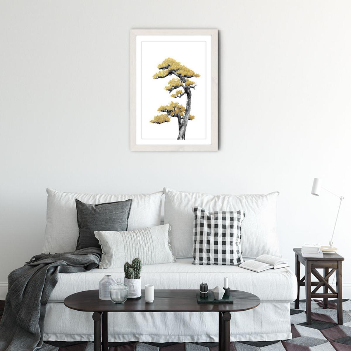 Bonsai Tree 4 Art Print White Frame – image 2