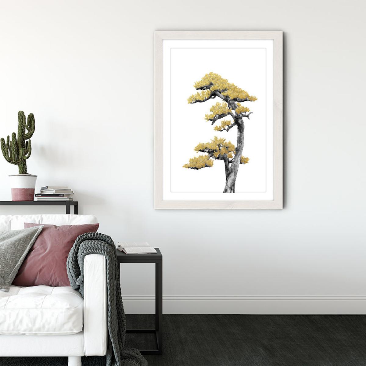 Bonsai Tree 4 Art Print White Frame – image 3