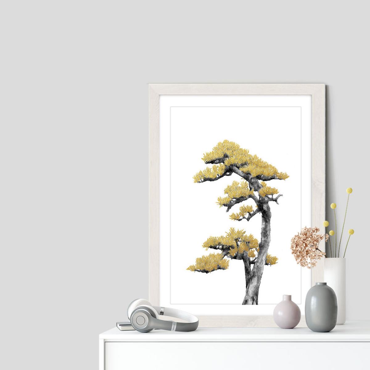 Bonsai Tree 4 Art Print White Frame – image 7