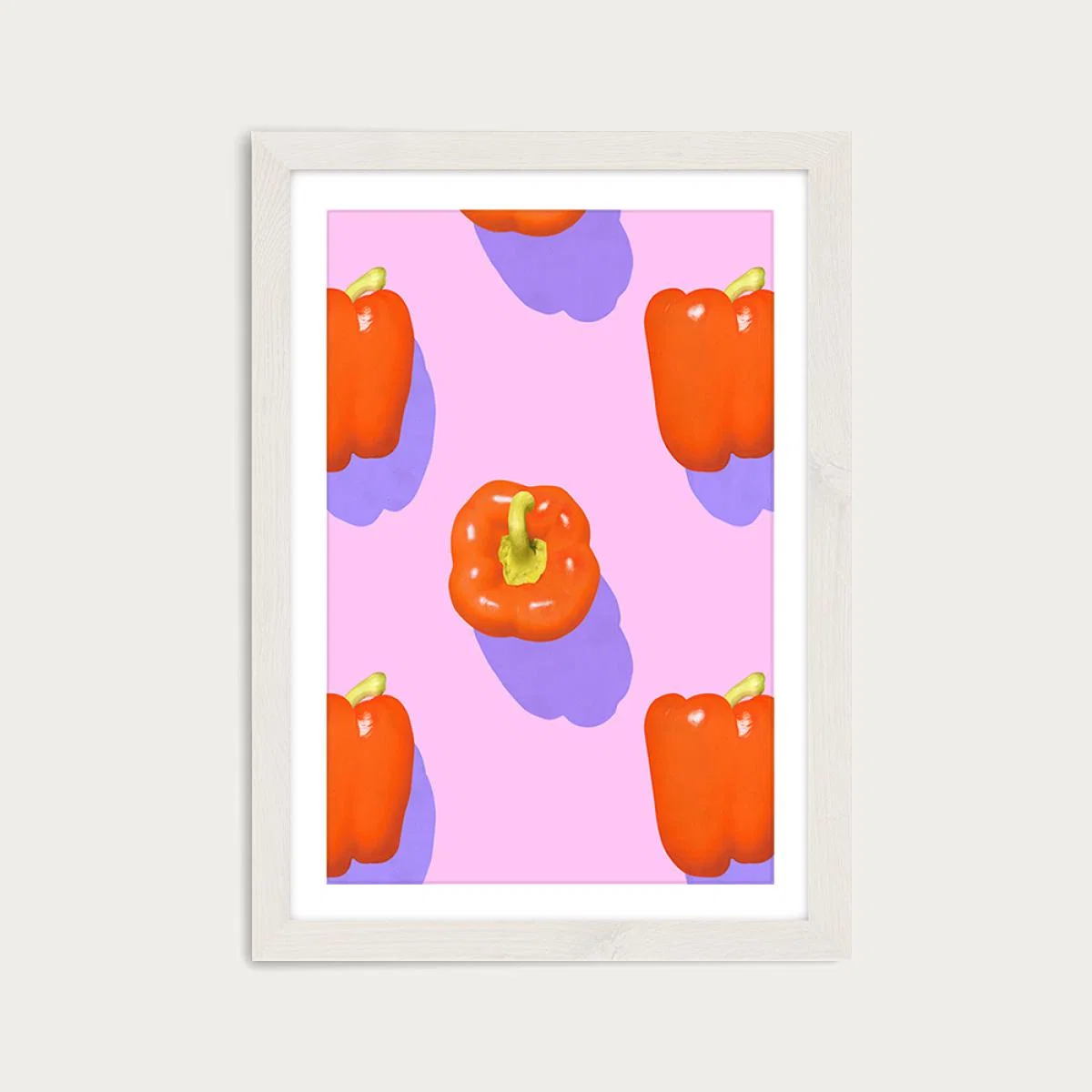 Fruit No. 18 Art Print White Frame – image 1